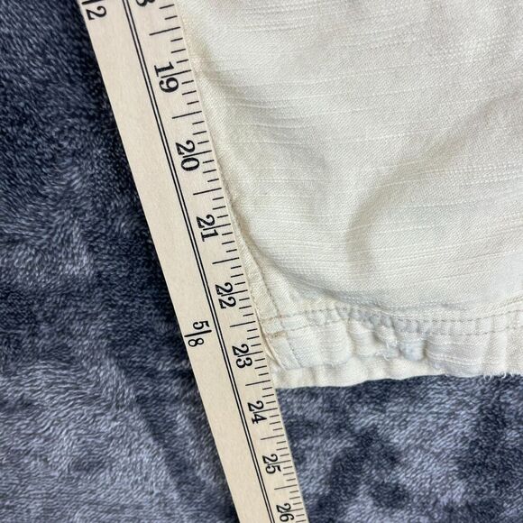 Free People Cargo Distressed Platoon Jogger Pants Pockets XS Button Fly Beige - Picture 10 of 15